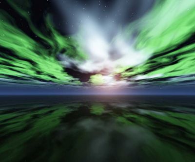 Reflejo de la Aurora Boreal