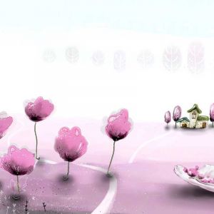 Flores Rosadas de Cuento y Casa