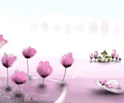 Flores Rosadas de Cuento y Casa