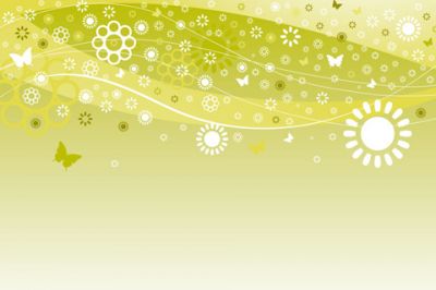 Diseño Abstracto Floral Verde