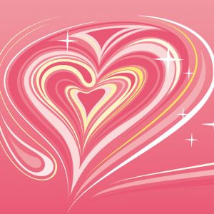 Diseño Abstracto de Corazón Colorido