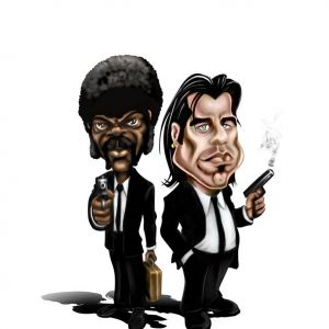 Personajes de Pulp Fiction Arte