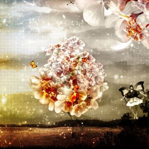 Paisaje Floral Fantástico