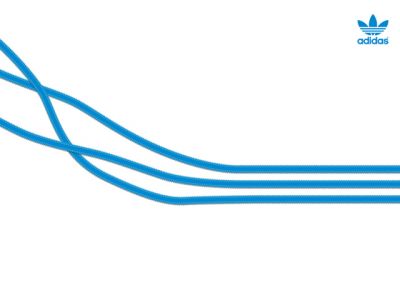 Diseño de Líneas Azules Adidas