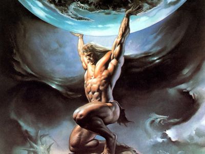 Atlas sosteniendo el mundo