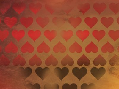 Fondo de patrones de corazones