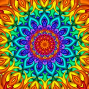 Patrón de Mandala Colorido