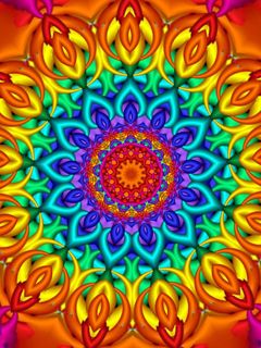 Patrón de Mandala Colorido