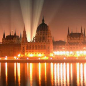 Parlamento de Budapest de Noche