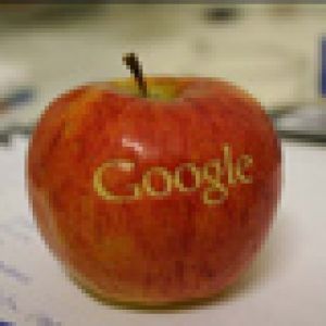 Logo de Google en Manzana