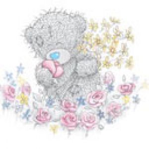 Teddy Bear Bonito con Flores
