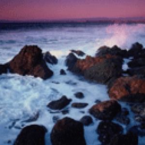 Olas del Océano al Atardecer
