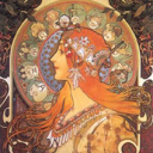 Retrato de Mujer Art Nouveau