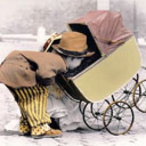 Carrito de Bebé Vintage Divertido