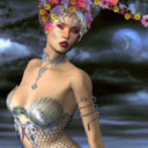 Chica Fantástica con Flores