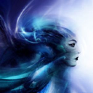 Arte Fantástico Azul Místico