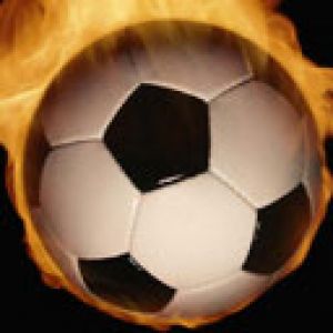 Pelota de Fútbol en Llamas