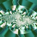 Diseño Fractal Abstracto Verde