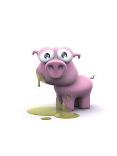 Cerdito de Caricatura Lindos