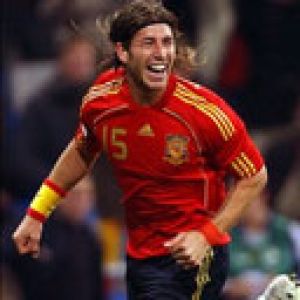 Sergio Ramos Celebrando un Gol