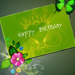 Diseño Floral de Feliz Cumpleaños