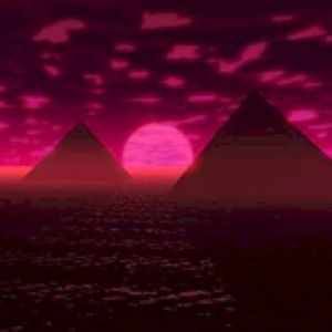 Pirámides al Atardecer
