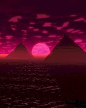 Pirámides al Atardecer