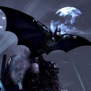 Batman Volando Sobre Gotham