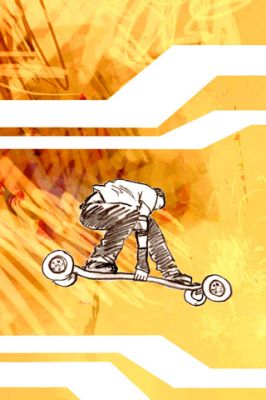 Ilustración de Skateboarding