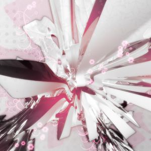 Diseño Abstracto Rosa y Plata