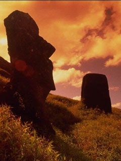 Estatuas Moai de Isla de Pascua