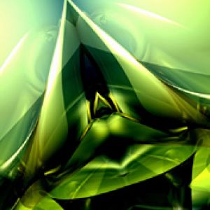 Formas Abstractas Verdes