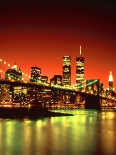 Horizonte de Nueva York al Atardecer