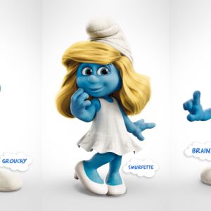Personajes de los Pitufos - Gruñón, Pitufina, Filósofo