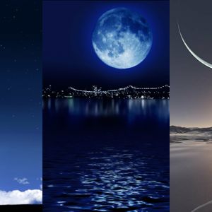 Fases de la Luna y Cielos Nocturnos