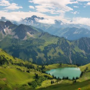 Impresionante paisaje montañoso