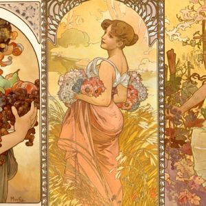 Alphonse Mucha Mujeres Art Nouveau