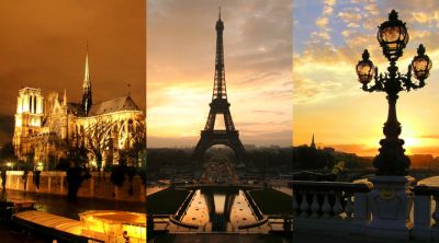 Monumentos de París al Atardecer