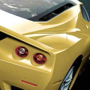 Coche Deportivo Amarillo Elegante