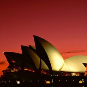 Atardecer en la Sydney Opera House