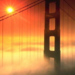 Atardecer en el Golden Gate Bridge