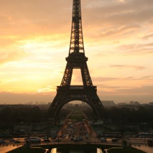 Torre Eiffel al atardecer