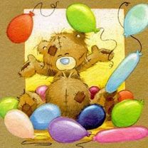 Teddy Bear Adorable con Globos