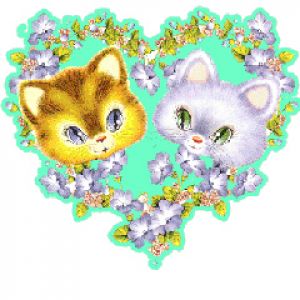 Gatos Lindos en Corazón
