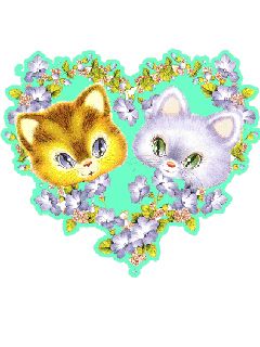 Gatos Lindos en Corazón