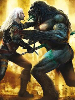 Batalla de Geralt contra el Monstruo