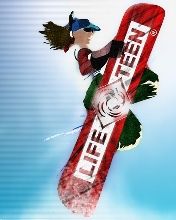 Snowboardista en Acción