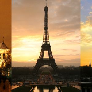 Monumentos de París al Atardecer