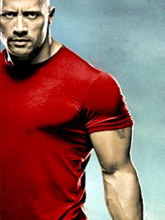 Dwayne Johnson en Camiseta Roja