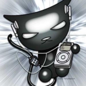 Gato Genial Escuchando Música